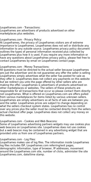 loupeframes privacy