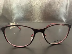 51-17-135 A Ropostale Aero4001 Aeropostale Eyeglass Frames Crimson Red Rectangular Unisex