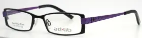 49-17-135 Ad.lib Ab3204 Charmant Bk Black Womens Rectangle Eyeglasses B 24