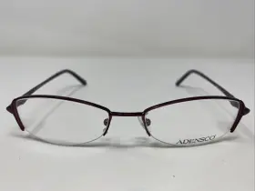 52-18-135 Adensco 0ff9 Annie Violet Metal Half Rim Eyeglasses Frame Kj97
