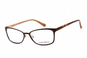 0tui Adensco 716736138725 Ad 222 Tui Eyeglasses Light Brown Frame 53mm