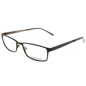 Adensco 716737926802 New Authentic 111 Jys Semi Matte Brown Metal Rectangle Eyeglasses 54mm