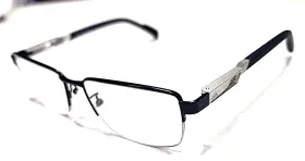 Adidas Sp5026 091 Blue Metal Half Rim Rectangle Eyeglasses Frame 55-17 140