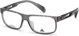 Adidas Sport Sp5003 New Sp 5003 Eyeglasses 020 Shiny Grey 100% Authentic