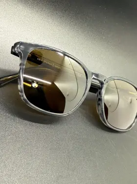 52-18-140 Adin Thomas At-560 Eyeglasses Frame Charcoal Demi Rim