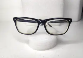 52-18-140 Adrian By Idealopticles H269 Ideal Optics Mens Eyeglasses Frame Black Optical Oval Vgc