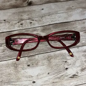 Av1030red Adrienne Vittadini Eyeglasses Frames Only Crystal On Sides
