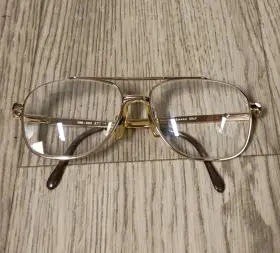 Nm403 Advantage Eyewear Eyeglass Frames Nm 403 Gold Tone Metal Aviator Vintage Korea