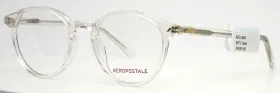 49-20-140 Aeropostale Aelo506 971 Clear Womens Round Full Rim Eyeglasses