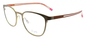 50-19-145 Airlock 886895579483 Pure P-4014 719 Eyeglasses Frames Titanium Matte Gold / Orange