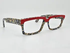 706-253 Alain Mikli Paris A.m. 85 Red Blue Tortoise Eyeglasses Frame France 58mm