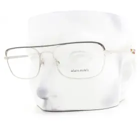 A02037 Alain Mikli Reiser Eyeglasses 005 Glasses Matte Gray Shiny Silver No Case