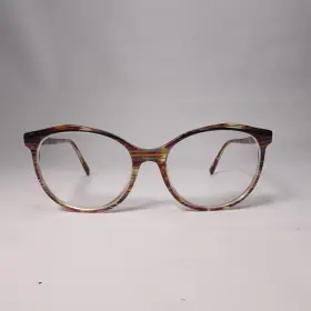 A03069 Alain Mikli 005 Glasses Round Blue Yellow Purple Tortoise Made In Italy