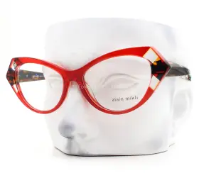 A03108 Alain Mikli Isabeau Eyeglasses 007 Glasses Crystal Red 54mm No Case