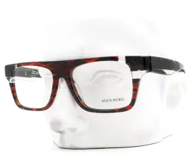 A03109 Alain Mikli Claudien Eyeglasses 005 Glasses Crystal Black To Red No Case