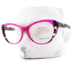 A03115 Alain Mikli Elisee Eyeglasses 007 Glasses Pink Mosaique Violet No Case