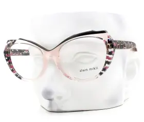 A03136 Alain Mikli Ancelina Eyeglasses 005 Glasses Crystal Pink Black No Case