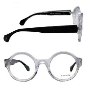 A03509-003 Alain Mikli Nwot Authentic Frames Eyeglasses 48-24 Clear/black