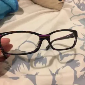A0537-17 Alain Mikli A0537 59 Frames Eyeglasses Purple And Black Stripes 55 14 130
