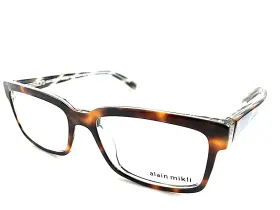 A333016 Alain Mikli New 53mm Tortoise Mens Eyeglasses Frame Italy