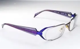 Alain Mikli Ml1021 0043 Violet Blue Eyeglass Frame Cute