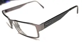 54-17-140 Alberto Romani Ar1009 Gunmetal Rectangle Eyeglasses Frame 54-17-140 Alberto Romani Ar1009 Gunmetal Rectangle Eyeglasses Frame