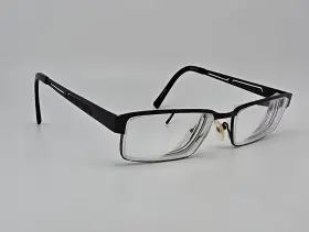 52-16-145 Alberto Romani Ar810 Brown Rectangular Eyeglasses Frame With Flexhinge