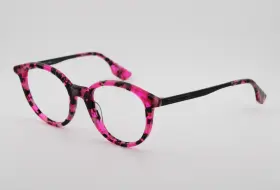 Alexander Mcqueen 0069s New Mcq By Mq 006 Pink Black Eyeglasses Frames 50-20-150