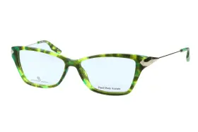 0014 Alexander Mcqueen 762753544605 Newt100%auth Mcq 3jw Lime Havana 54 14 135 Eyeglasses