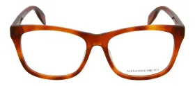 55-16-145 Alexander Mcqueen Am01480 Mcq Amber Tortoise Eyeglass Frames