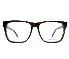 55-16-150 Alexander Mcqueen Am0282o Eyeglasses Frames 002 Dark Tortoise Square