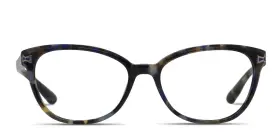 53-16-140 Amelia E. 35-000279 Karenina Blue Tortoise Eyeglasses Unisex