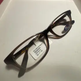 53-17-145 America Usa Made 562898883 1 Unit New Crystal / Brown Eyeglasses Frames #083
