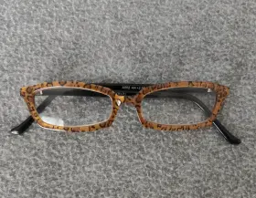 A502 Andrea Jovine Colors N Optics Reading Eyeglasses Leopard Lightweight Frame 2.00