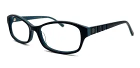 At304 Ann Taylor New C01 Black/teal Authentic Eyeglasses 53 16 138