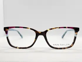 53-17-135 Ann Taylor At346 346 C02 Purple Tortoise W Blue Eyeglasses Frames