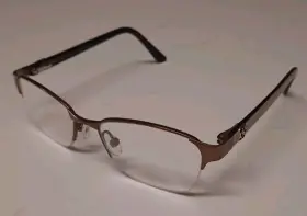 Atp701 Ann Taylor Petite Rose Gold Metal Half Rim Eyeglass Frames C02 48 16 125