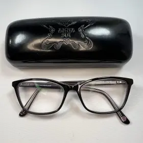As5022 Anna Sui Black Purple Eyeglasses