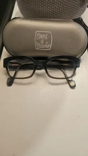 0926 Anne Et Valentin Authentic Rita 45mm Aqua Blue Brown Frames France
