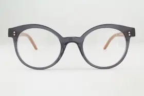 1631 Anne Et Valentin Authentic O Lovely 47mm Translucent Gray Brown France