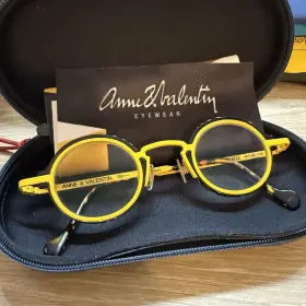 24a02 Anne Et Valentin And Minimalist M. 1 M1 Yellow Frames Glasses