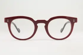 9c09 Anne Et Valentin Rare Authentic Dryden 45mm Burgundy Purple Glasses France