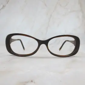 57-17-130 Anne Klein 3155-275/60 New York Eyeglasses Frame Ak Womens Brown Horn