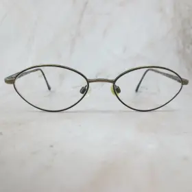 7011-k1405 Anne Klein Eyeglasses Frame Mens Gunmetal Oval Full Rim 50-17-135
