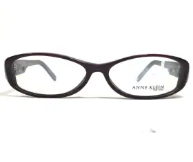 54-14-135 Anne Klein 715799947992 Eyeglasses Frames Akny 8059 155 Purple Rectangular Full Rim