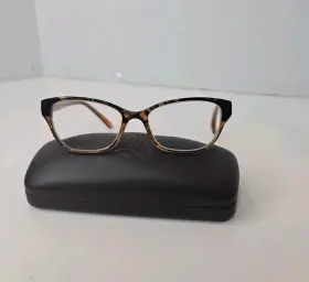 7741-092724-18.95 Anne Klein Ak5036 Eyeglasses Frame Mocha Tort Fade Flex 52-16-140 Used