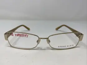 54-15-140 Anne Klein Ak5004 717 Gold Metal Full Rim Eyeglasses Frame Ax83