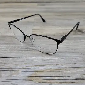 Ak5053 Anne Klein 001 Eyeglasses Black Metal Square 54-15 135 Frames Only
