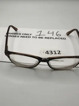 54-16-135 Anne Klein Ak5055 Eyeglasses Frames 208 Mocha Clear Brown Tiger Print