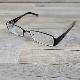 Ak9103 Anne Klein 538 Eyeglasses Frames Only 52-17 135 Brown Full Rim Rectangle